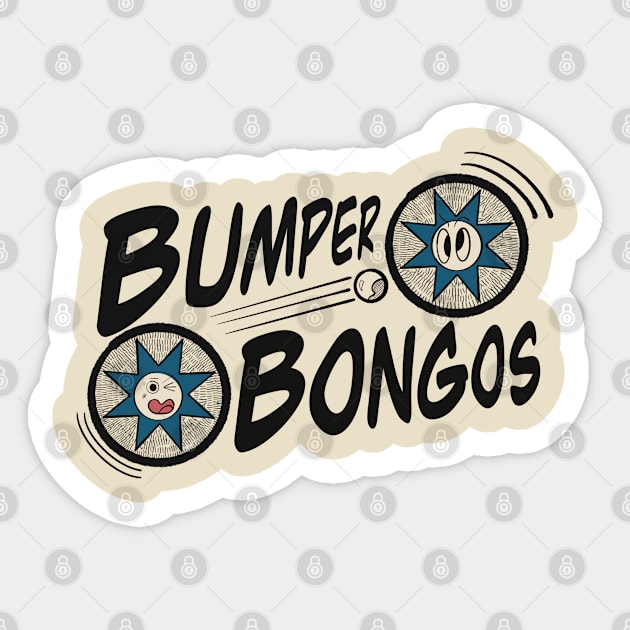 bumper bongos Sticker by amelinamel